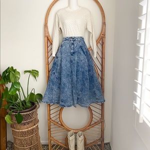 Vintage Lee Stone Wash Skirt